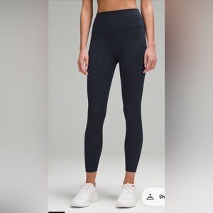 Lululemon Wunder Train High-Rise Tight 25” in True Navy